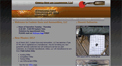 Desktop Screenshot of customgunsandammunition.com